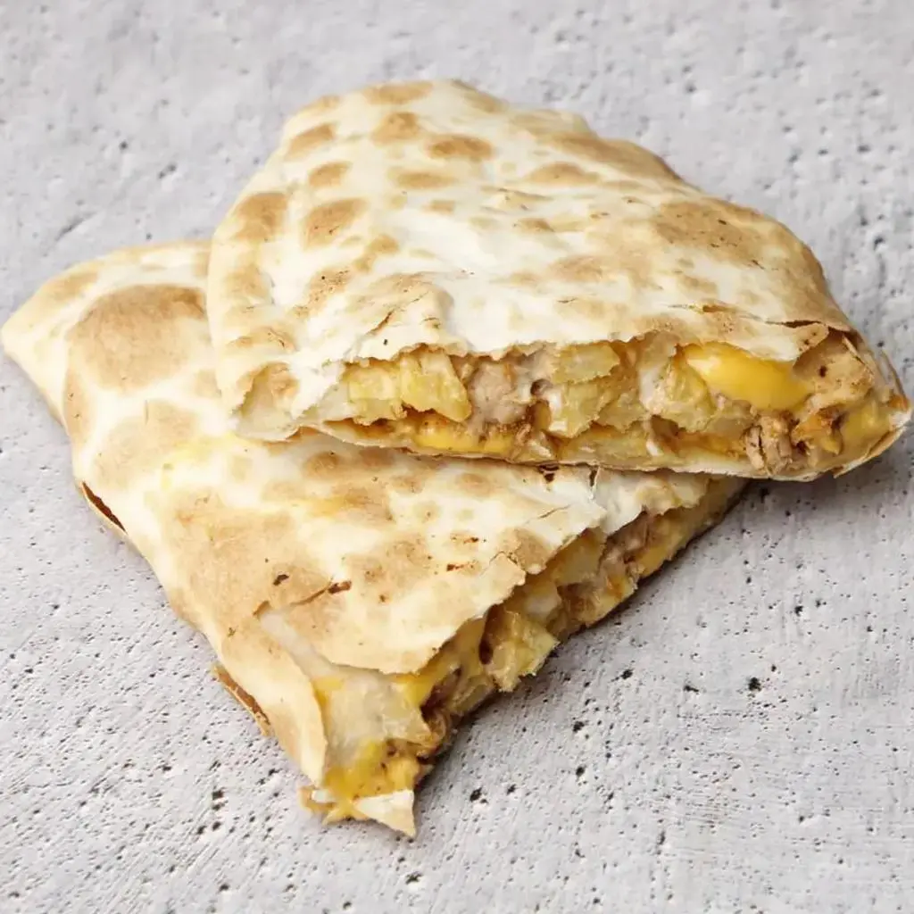 Falafel Pie with Hummus